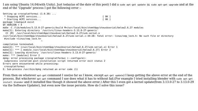 Ubuntu: Why do I always get this error when using 'apt-get' commands? (2 Solutions!!) смотреть онлайн