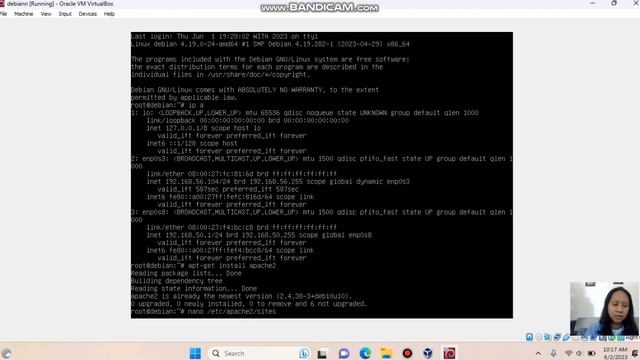 Instalasi & Konfigurasi Apache Webserver debian 10 смотреть онлайн