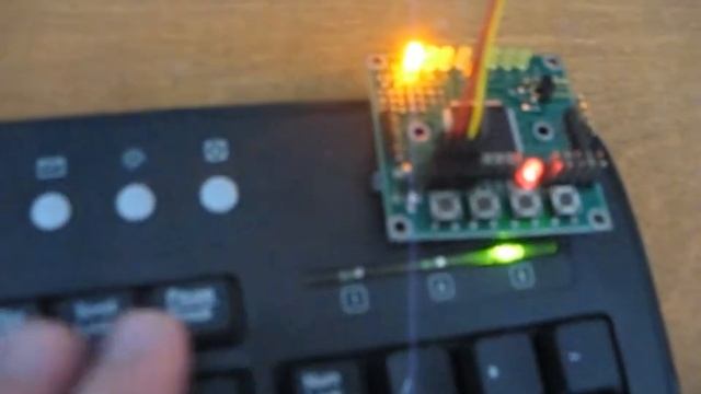 4 key ps2 keyboard from marsohod board смотреть онлайн