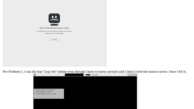 "Oh no! Something has gone wrong." What am I doing wrong with the default CentOS VNC configuration? смотреть онлайн