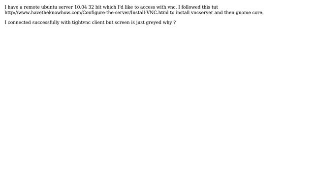 DevOps & SysAdmins: VNC greyed screen for Ubuntu server смотреть онлайн