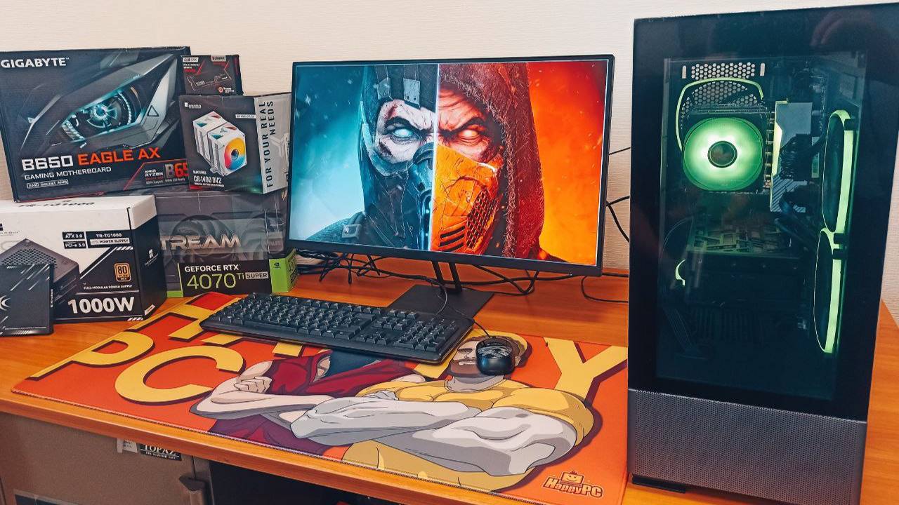 Игровой компьютер R7 7700, 4070ti Super