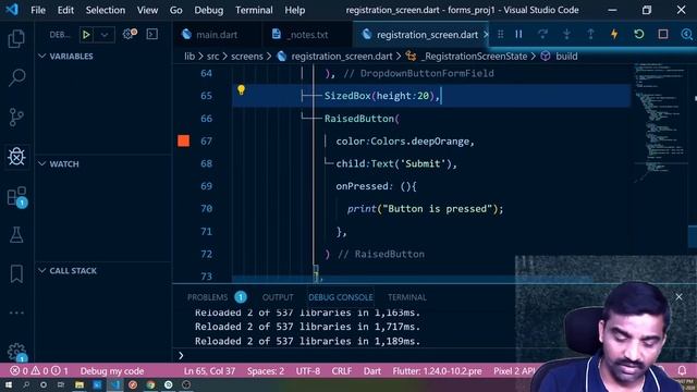 FLUTTER ANDROID APPS TUTORIALS IN TELUGU - FORMS VALIDATION 2 смотреть онлайн