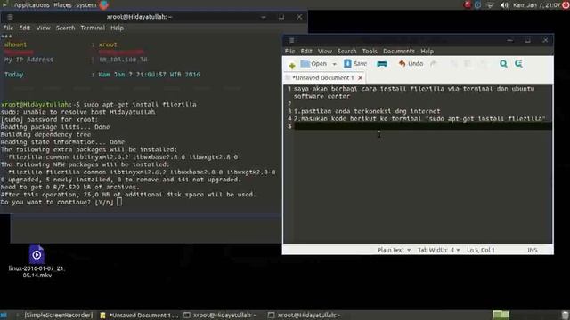 Cara install filezilla lewat terminal ubuntu смотреть онлайн