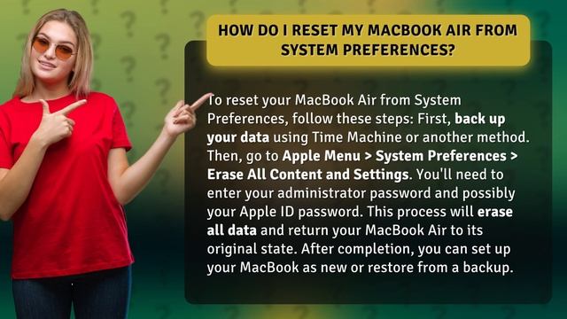 How do I reset my Macbook Air from System Preferences? смотреть онлайн