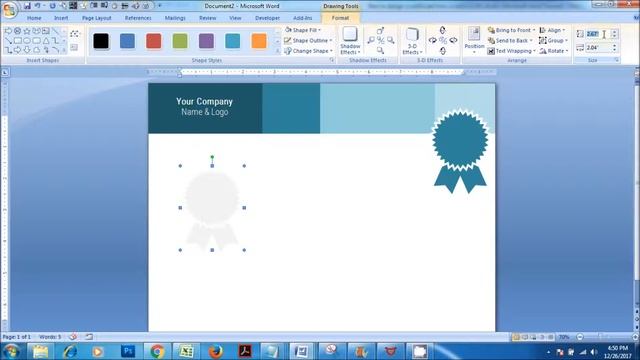 How to design a certificate from scratch in MS Word - Microsoft Word Tutorial смотреть онлайн
