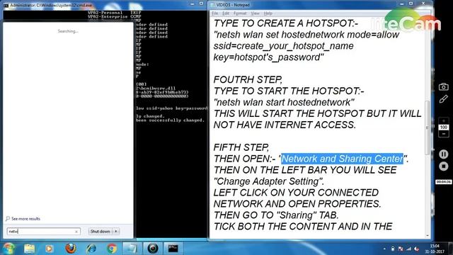 How to create a wifi hotspot in windows 7 using CMD OR Command Prompt by Pro Castasist смотреть онлайн