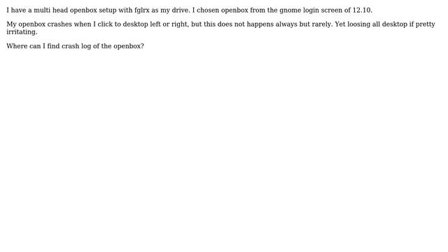 Unix & Linux: Where can I find openbox logs? смотреть онлайн