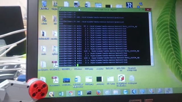 Run Lego EV3 motor with terminal command (Debian OS) смотреть онлайн