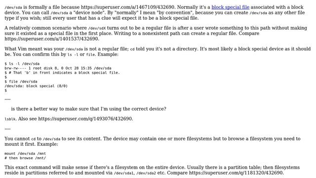 Is /dev/sda a file or a directory? (2 Solutions!!) смотреть онлайн