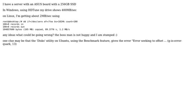 DevOps & SysAdmins: Disk IO in Linux is slow (2MB/sec) while in Windows its fast (400MB/s) смотреть онлайн