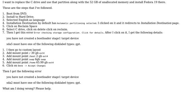 Unix & Linux: Problems while installing Fedora 19 смотреть онлайн