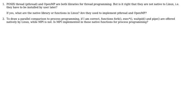 Unix & Linux: Native and non-native support of thread/process programming in Linux? смотреть онлайн