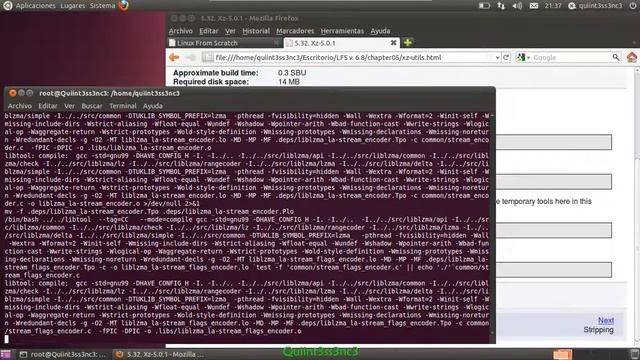 [LFS v. 6.8] - [Parte #34] - [00:01:58] - Xz v. 5.0.1 смотреть онлайн