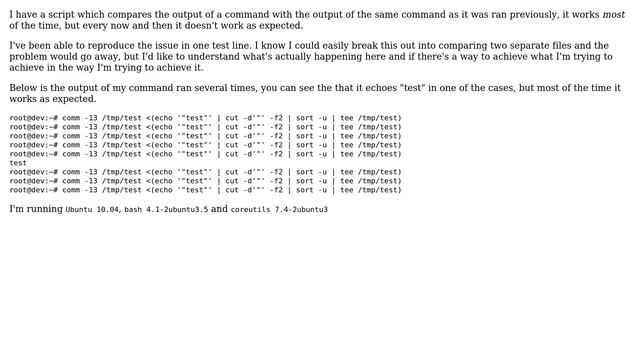 Unix & Linux: Am I hitting a race condition in bash? (2 Solutions!!) смотреть онлайн