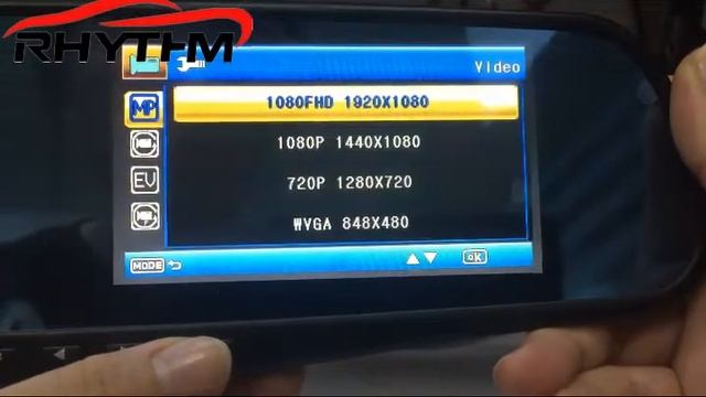 Rhythm Full HD 1080P Car Dvr Camera Auto 4.3 Inch Rearview Mirror Digital Video Recorder смотреть онлайн
