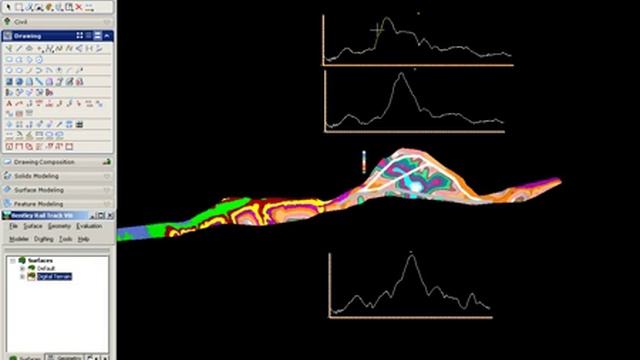 Bentley Rail and Transit Solution Part 5 New Route Digital Terrain Model Evaluation смотреть онлайн