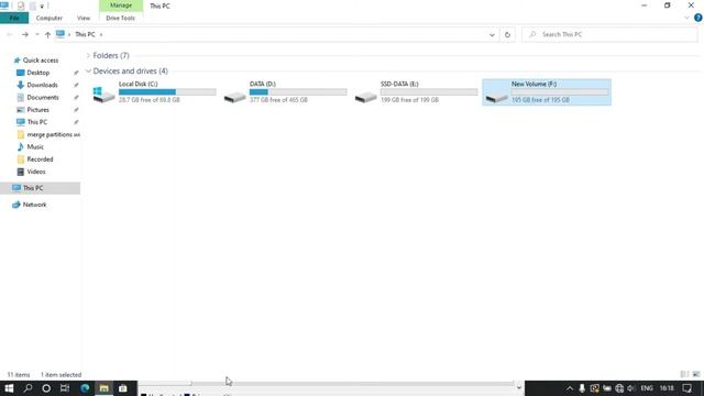 Increase c drive space windows 10 | merge partitions windows 10 смотреть онлайн