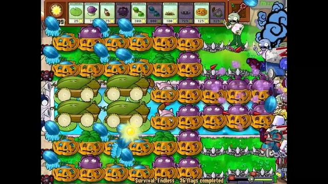 Plants vs Zombies Endless Cheat Mode ASMR (14th 2 Flags) смотреть онлайн