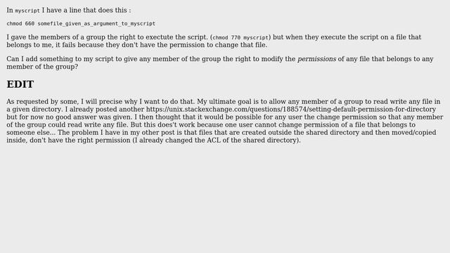 Unix & Linux: execute a script with some permission смотреть онлайн