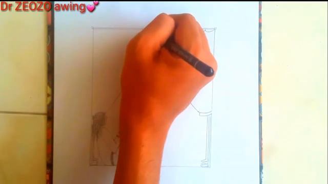 How to draw a girl sitting on a window// نقاشی دختری که کنار پنجره نشسته است смотреть онлайн