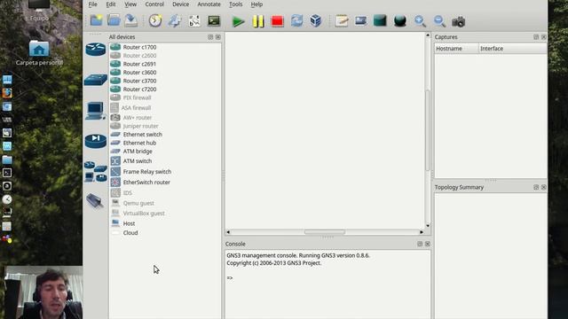 Lan - Gateway sobre GNS3 Parte I смотреть онлайн