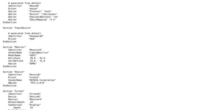 Unix & Linux: Xorg.conf leaves me with no visible output смотреть онлайн