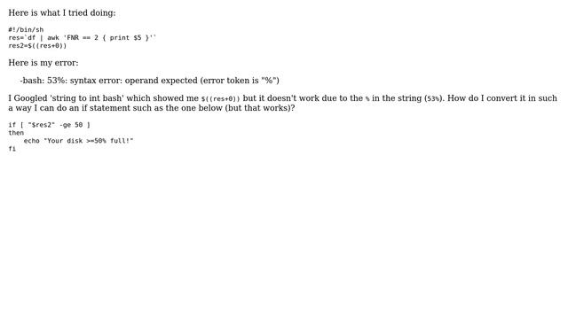 Unix & Linux: bash string to int (3 Solutions!!) смотреть онлайн