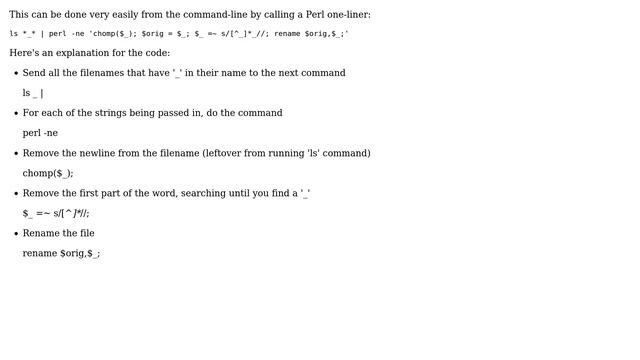 Unix & Linux: Rename initial string in filename (2 Solutions!!) смотреть онлайн