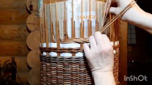 Овальный короб( корзина) для белья Часть 1