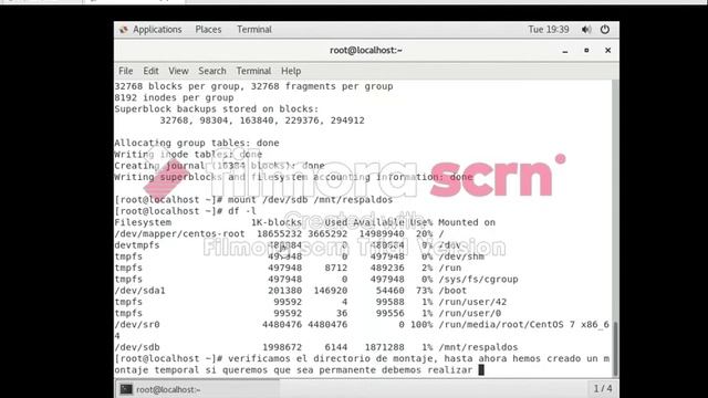 Instalar un nuevo disco duro Centos 7 Linux смотреть онлайн