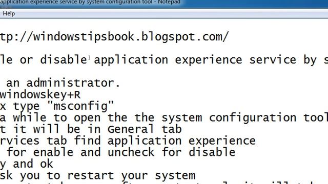 How to enable or disable application experience service by system configuration tool смотреть онлайн