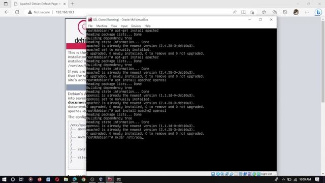 SSL Certificate Debian 10.4.0 menggunakan Virtual Box смотреть онлайн