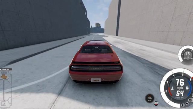 Beamng Drive - Dodge Challenger смотреть онлайн