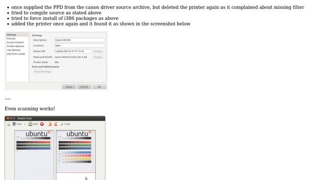 Ubuntu: How do I get a Canon PIXMA MX350 working on 64 bit? (3 Solutions!!) смотреть онлайн