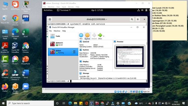 Instalisasi dan Konfigurasi SSH Server Debian 11 смотреть онлайн