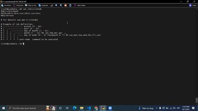 Diplomado Linux - Crontab - 01-10-2022 смотреть онлайн
