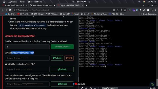 Linux Fundamentals Part 1 TryHackMe Me Complete Walkthrough ~ Room Solved by BudSec смотреть онлайн