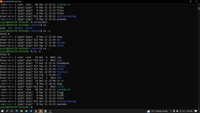 Linux Commands | Day 04 | Creating | Managing |Copying | Removing Files and directories in Linux смотреть онлайн