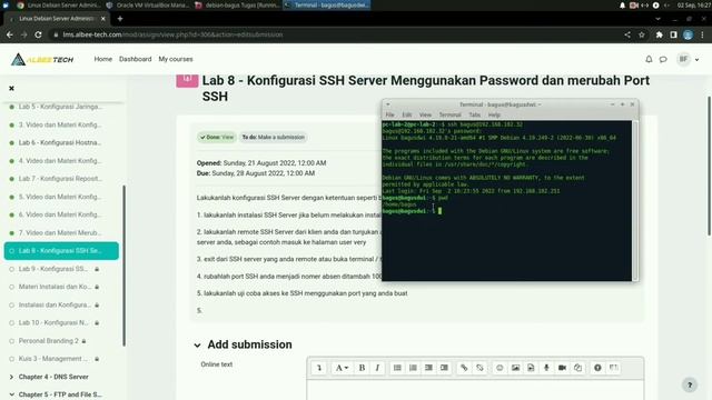 Konfigurasi SSH SERVER di Debian 10 смотреть онлайн