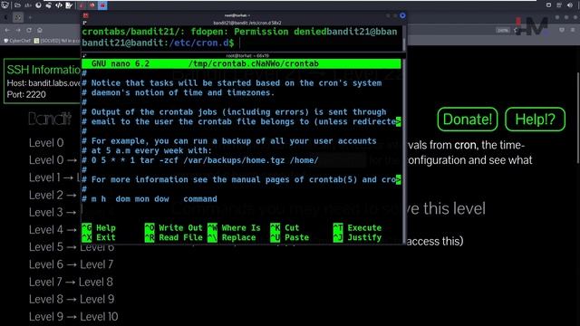 Bandit - 21 | Schedule your scripts with CRON смотреть онлайн
