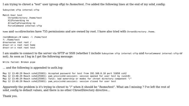DevOps & SysAdmins: SSH - ChrootDirectory not working смотреть онлайн