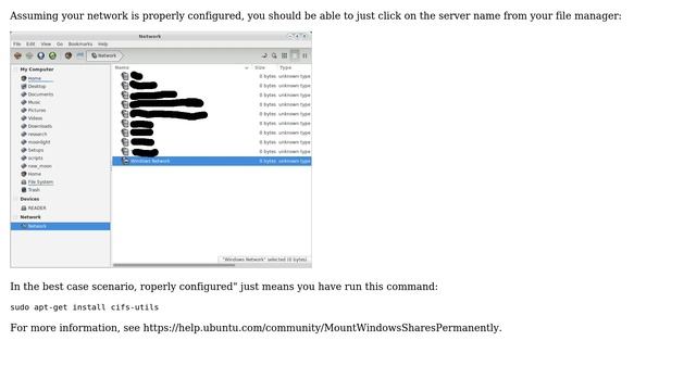 Access a remote Windows shared folder from Linux Mint (4 Solutions!!) смотреть онлайн