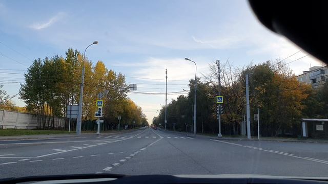 Осенней проезд по востоку Москвы