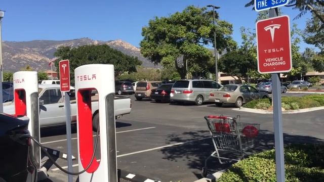 Санта Барбара. Зарядная станция Теслы. #тесла