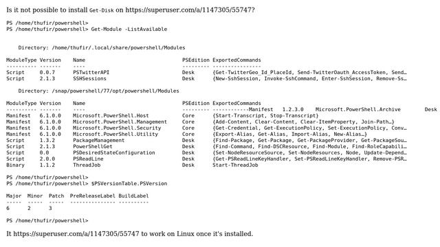 Unix & Linux: How to get info on disk drives with powershell? смотреть онлайн