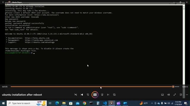 Completing Linux subsystem installation for windows after reboot part 2 смотреть онлайн