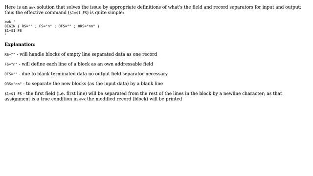 Unix & Linux: To remove newlines after empty line (4 Solutions!!) смотреть онлайн