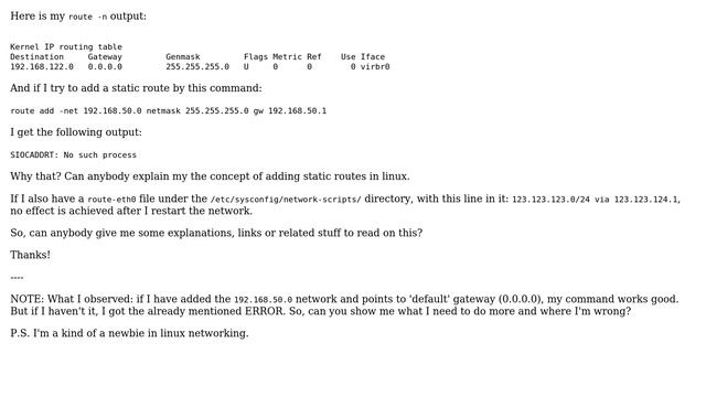 DevOps & SysAdmins: Setting a static route in CentOS (2 Solutions!!) смотреть онлайн