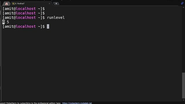 runlevel command in redhat linux смотреть онлайн